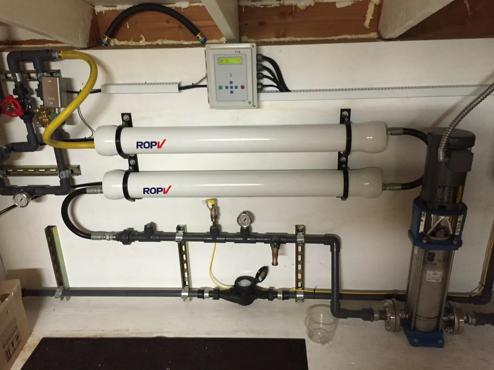 ROPV membrane housings plumbed for service.